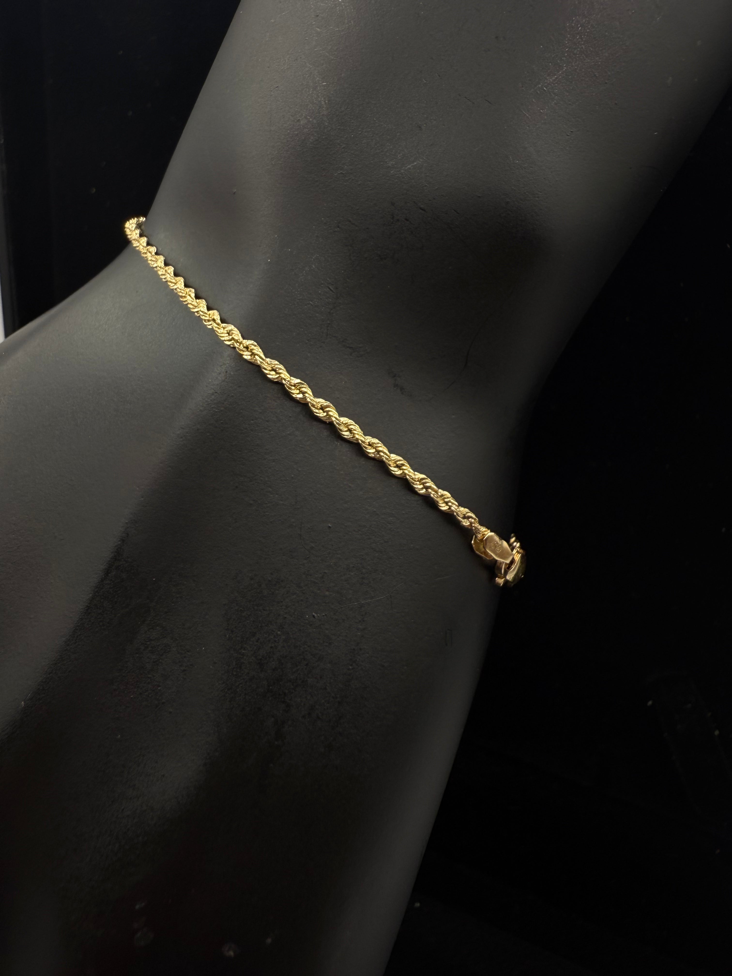 14k Rope Bracelet