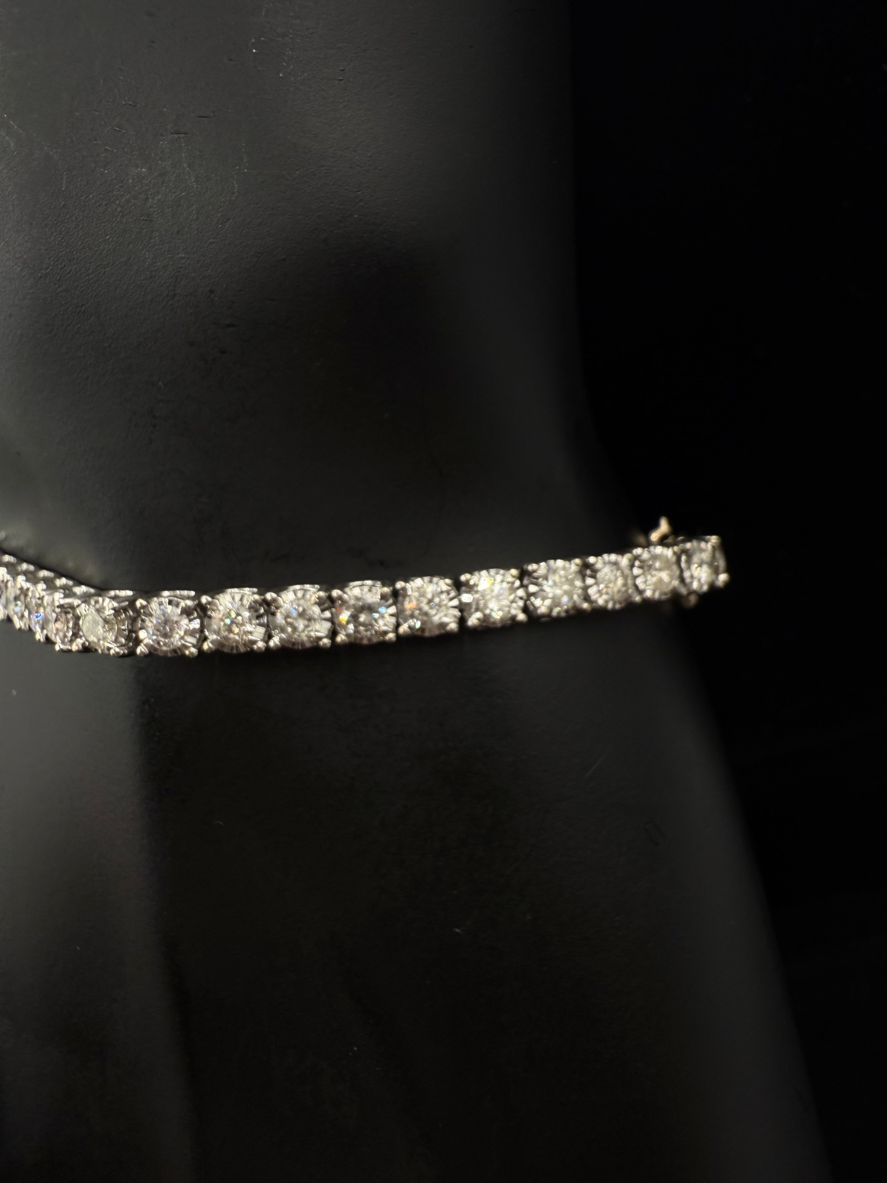 14k Tennis Bracelet "Diamonds"