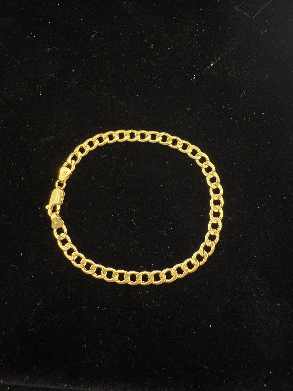 14k Flat Cuban Bracelet