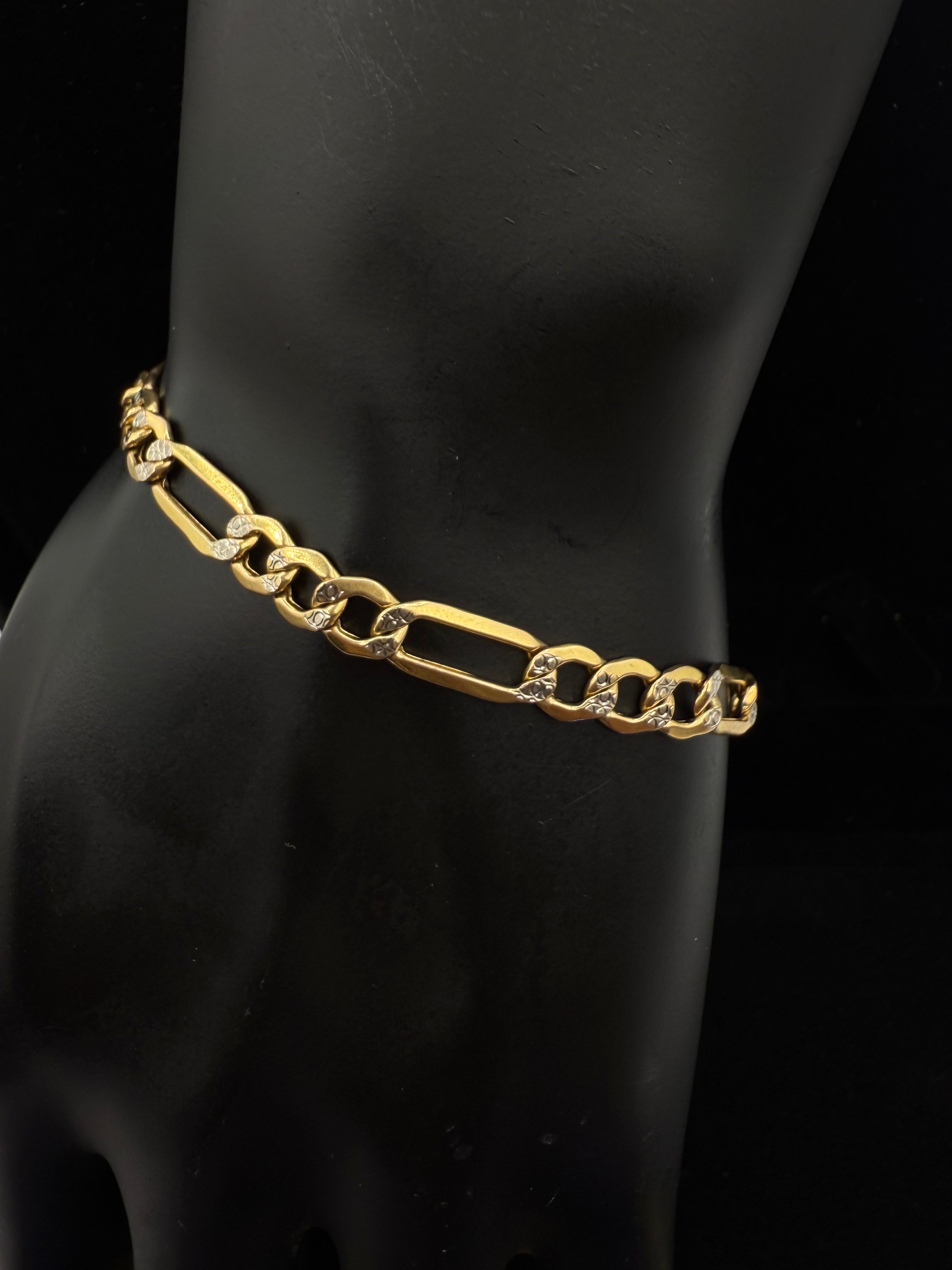 14k Two Tone Bracelet