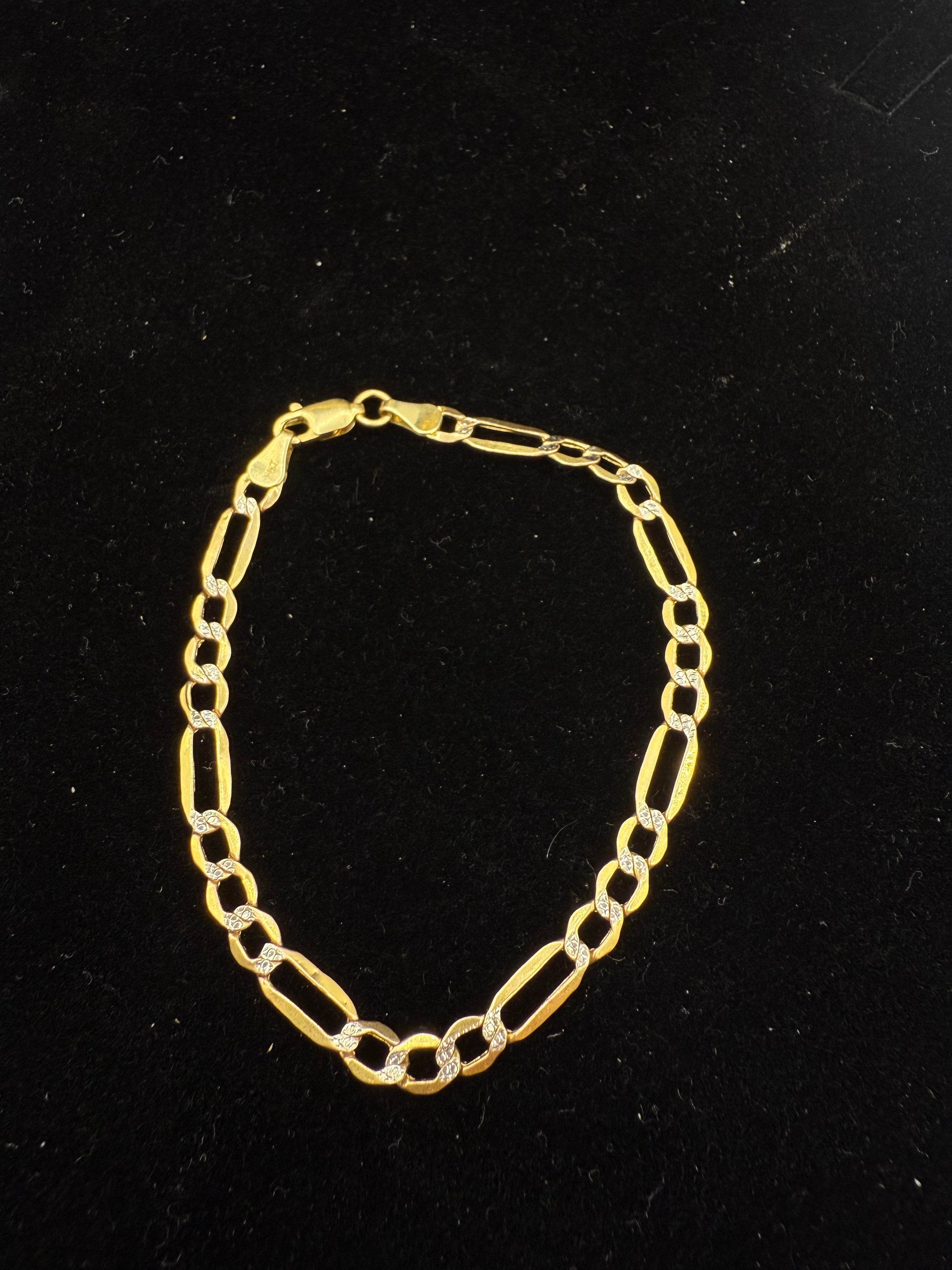14k Two Tone Bracelet