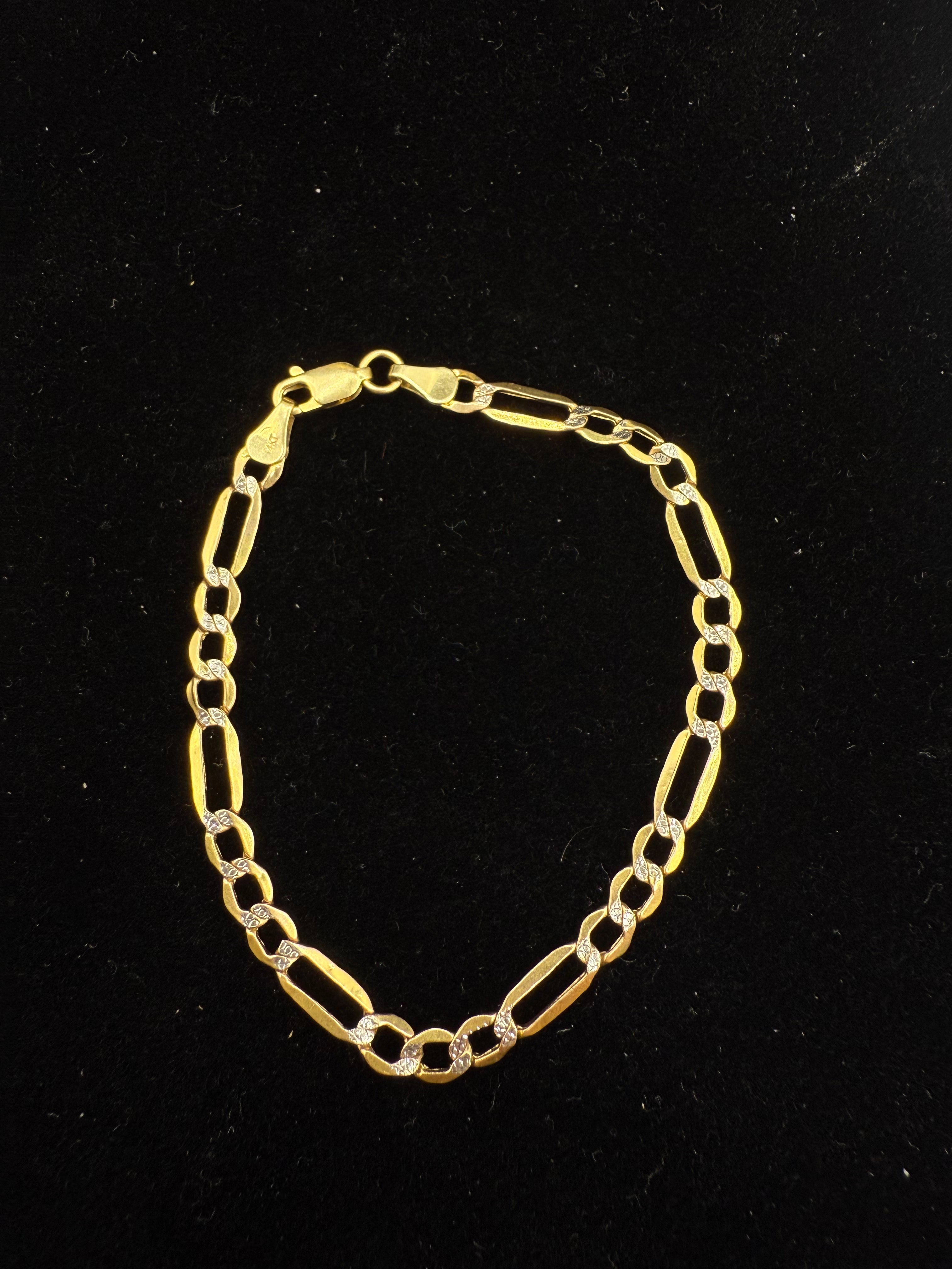 14k Two Tone Bracelet