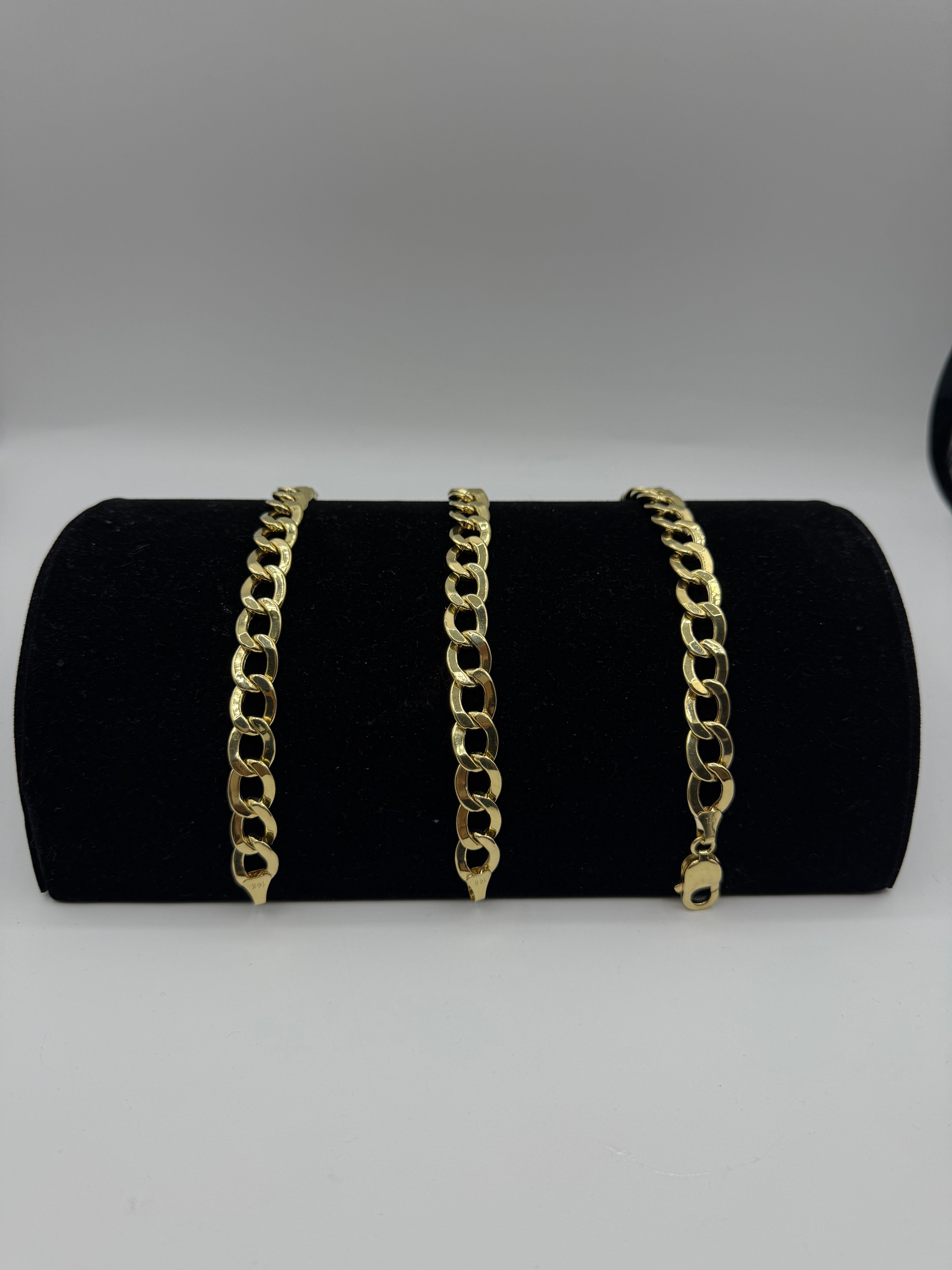 14k Flat Cuban Bracelet