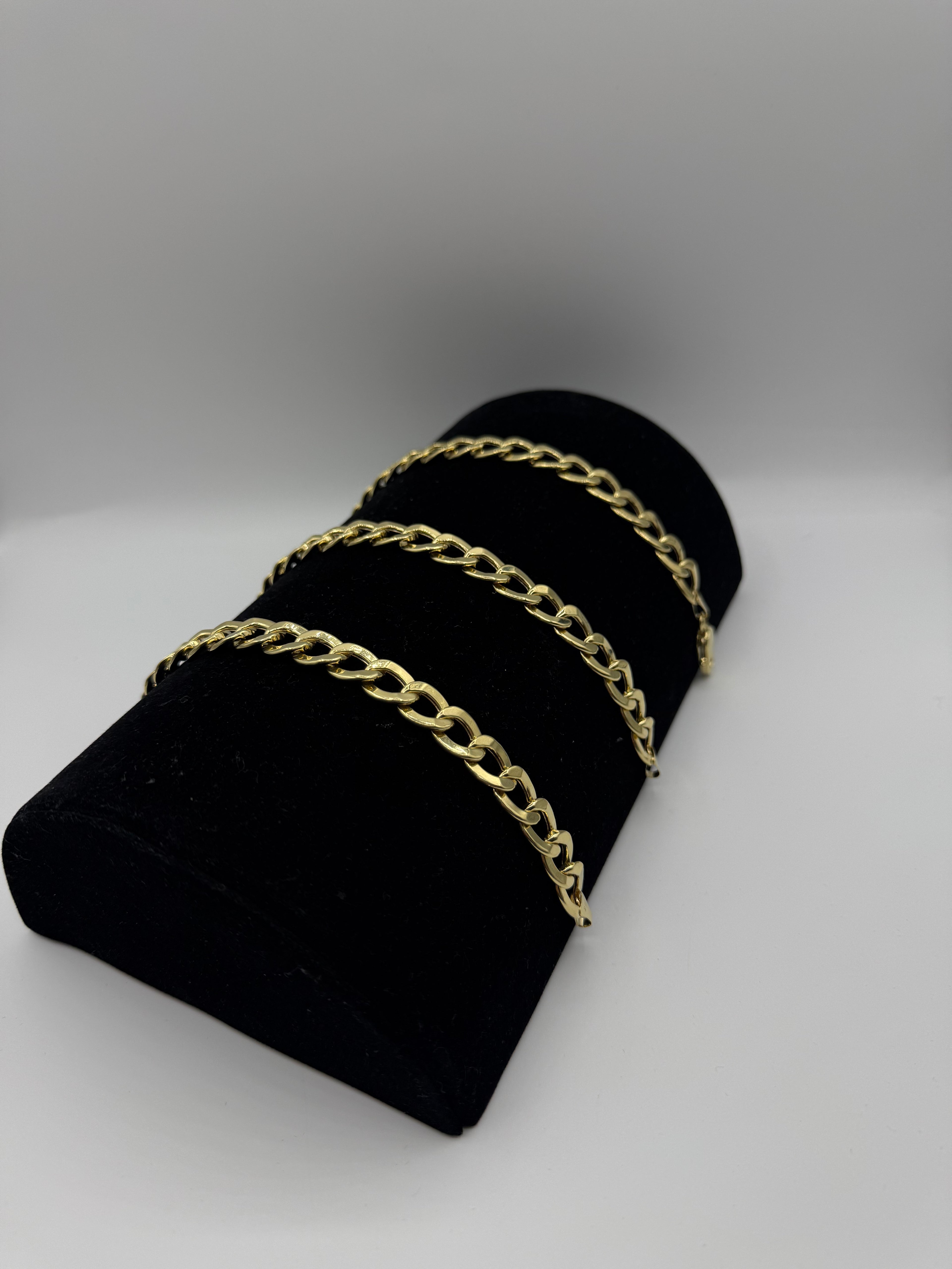14k Flat Cuban Bracelet