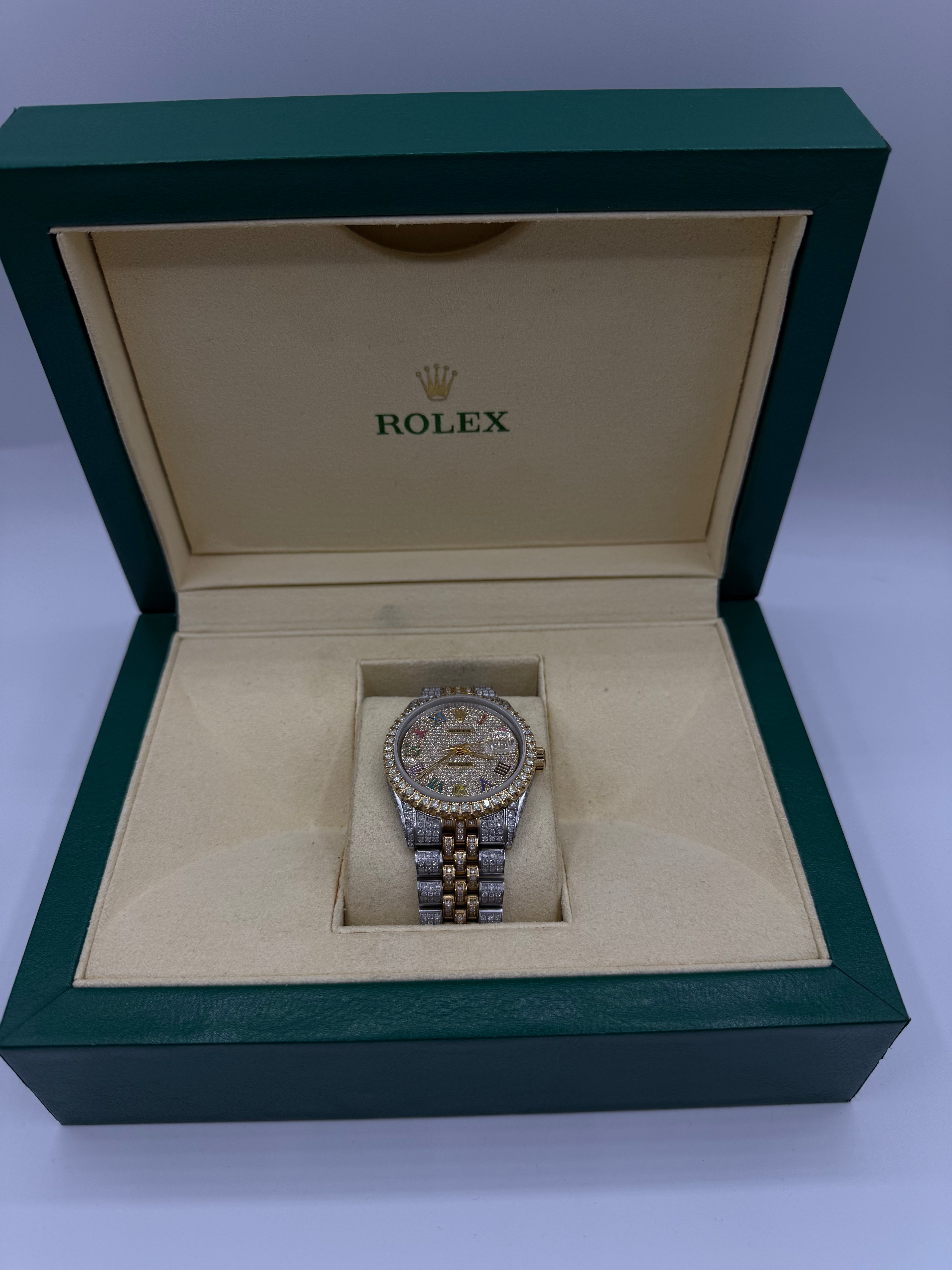 Rolex DateJust Custom Diamond Watch