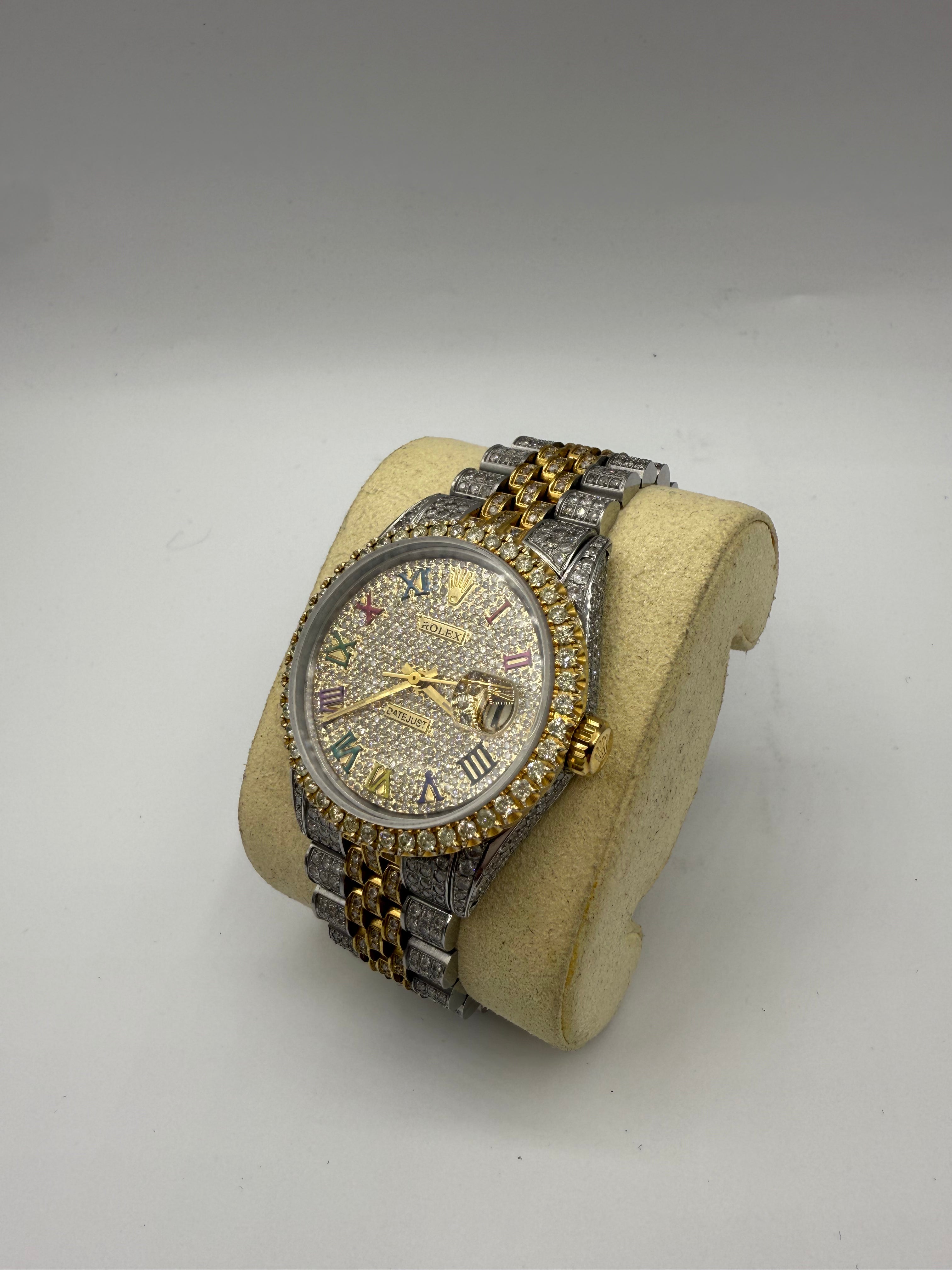 Rolex DateJust Custom Diamond Watch